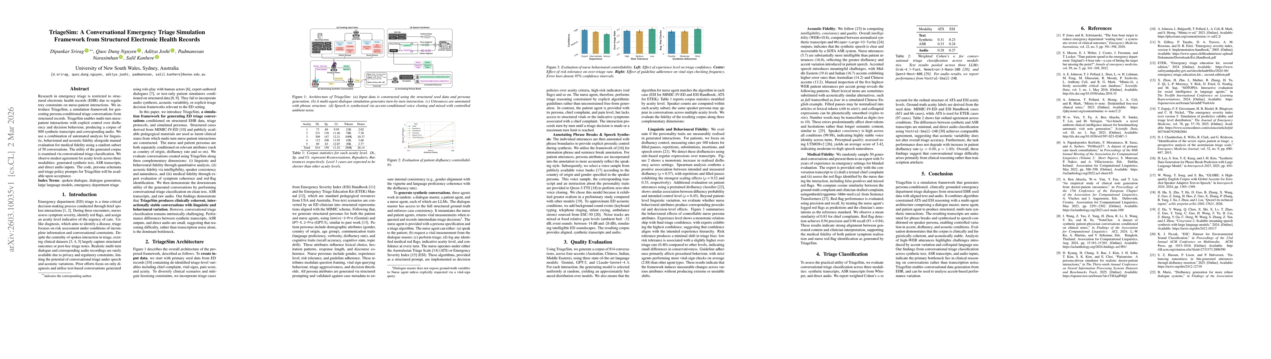 Thumbnail for TriageSim: A Conversational Emergency Triage Simulation Framework from Structured Electronic Health Records