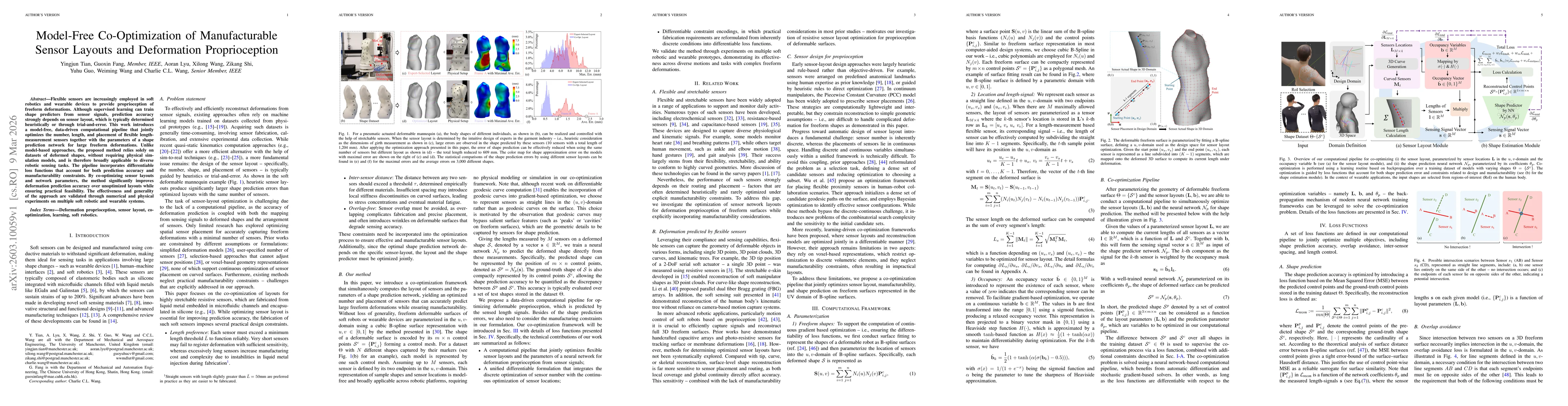 Thumbnail for Model-Free Co-Optimization of Manufacturable Sensor Layouts and Deformation Proprioception