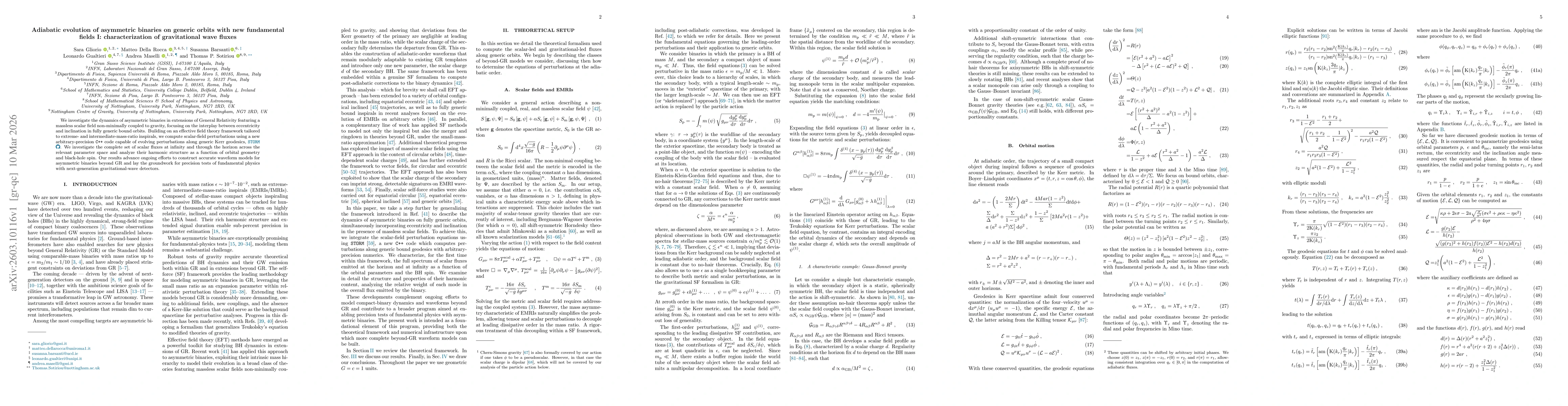 Thumbnail for Adiabatic evolution of asymmetric binaries on generic orbits with new fundamental fields I: characterization of gravitational wave fluxes