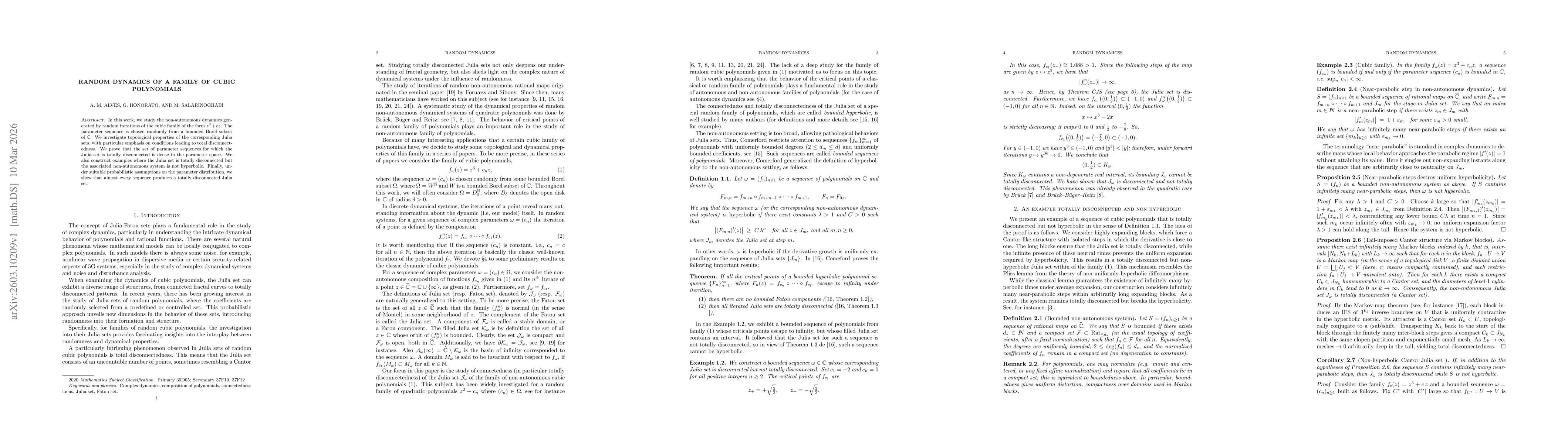 Thumbnail for Random Dynamics of a Family of Cubic Polynomials