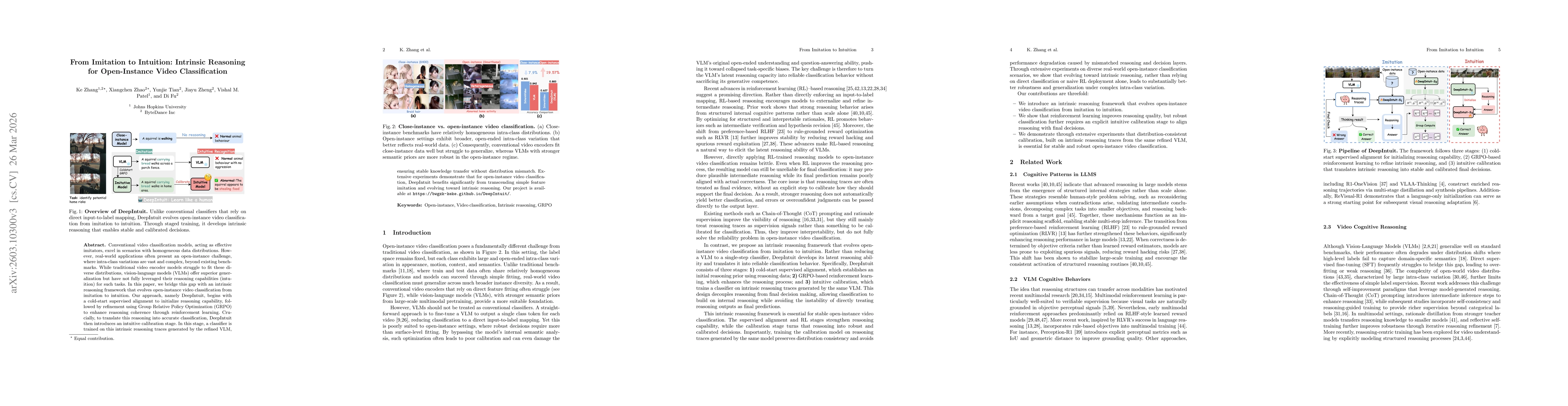 Thumbnail for From Imitation to Intuition: Intrinsic Reasoning for Open-Instance Video Classification