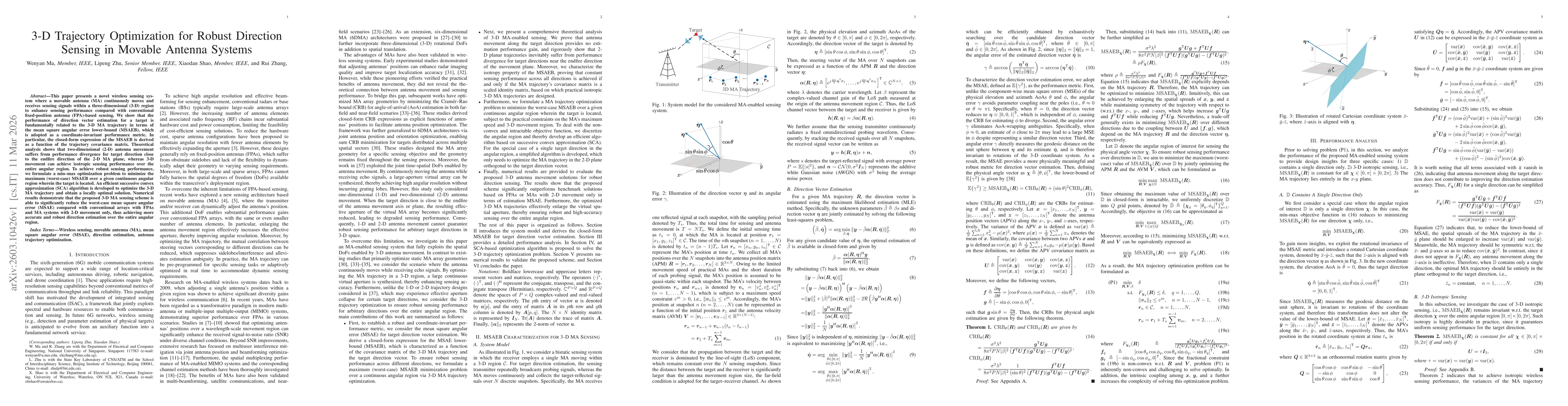 Thumbnail for 3-D Trajectory Optimization for Robust Direction Sensing in Movable Antenna Systems