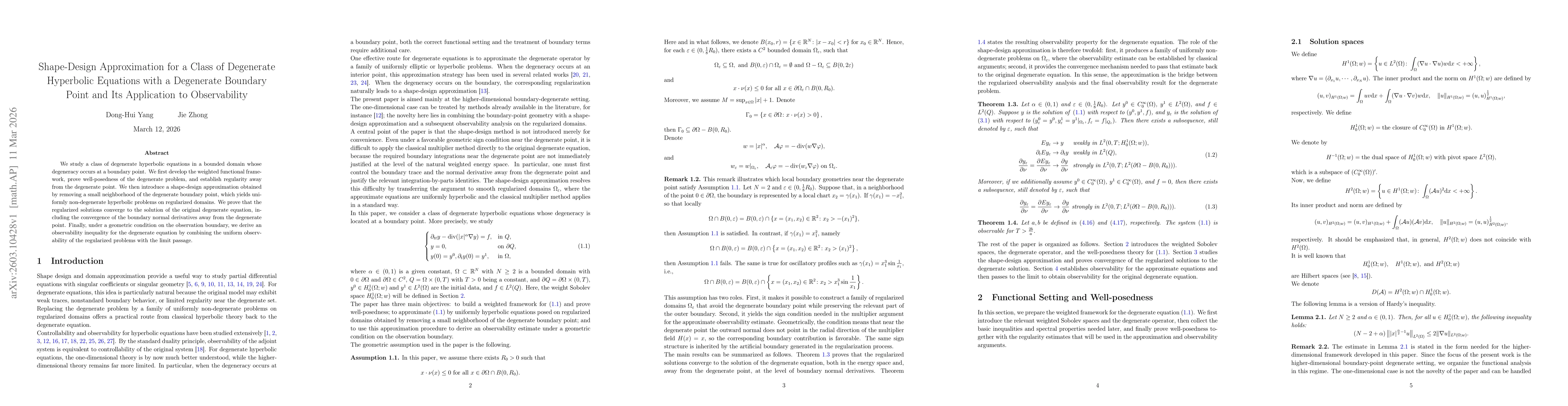 Thumbnail for Shape-Design Approximation for a Class of Degenerate Hyperbolic Equations with a Degenerate Boundary Point and Its Application to Observability