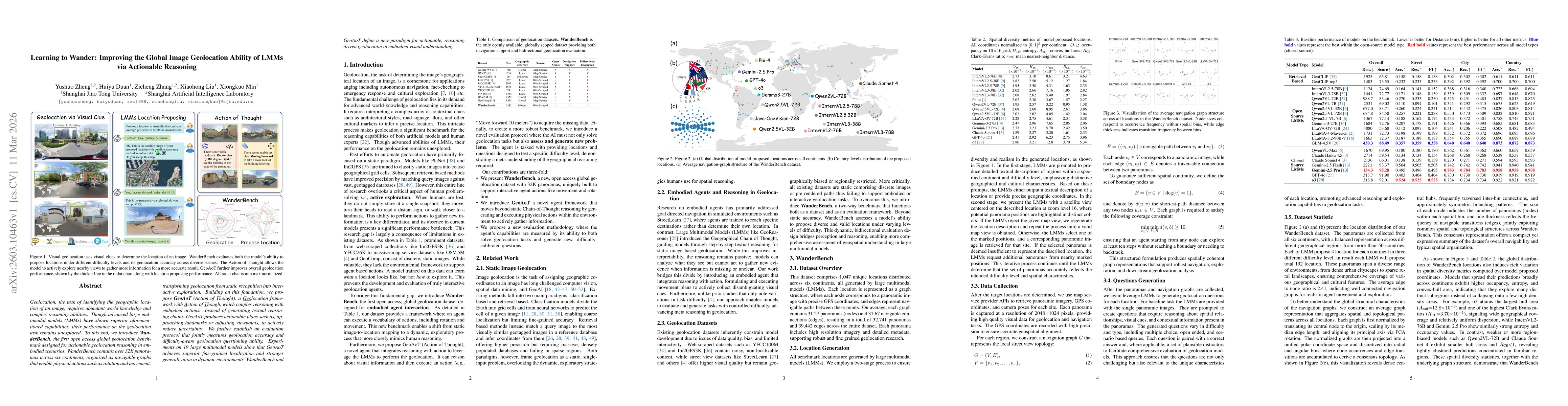 Thumbnail for Learning to Wander: Improving the Global Image Geolocation Ability of LMMs via Actionable Reasoning