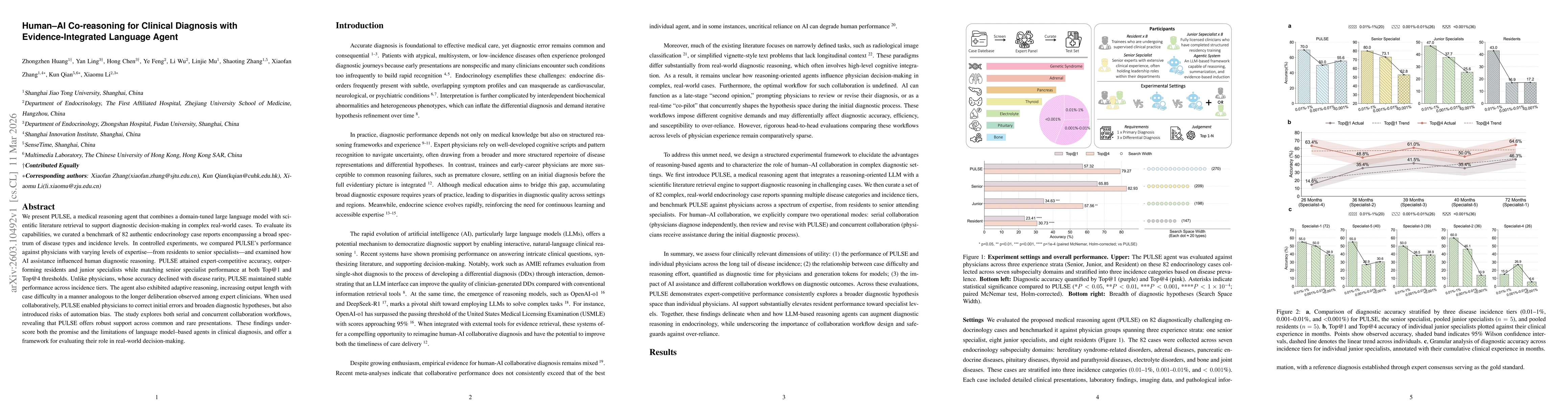 Thumbnail for Human-AI Co-reasoning for Clinical Diagnosis with Evidence-Integrated Language Agent