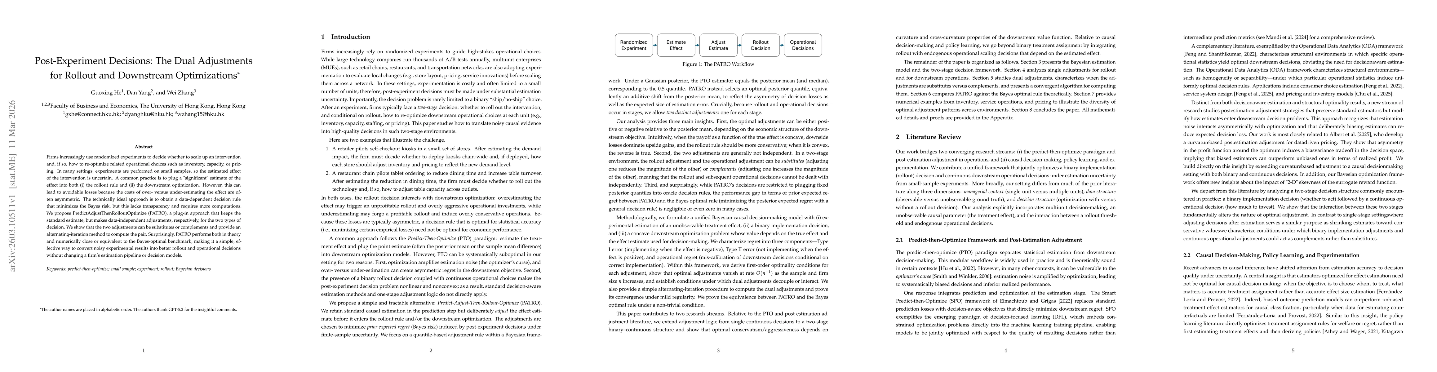 Thumbnail for Post-Experiment Decisions: The Dual Adjustments for Rollout and Downstream Optimizations