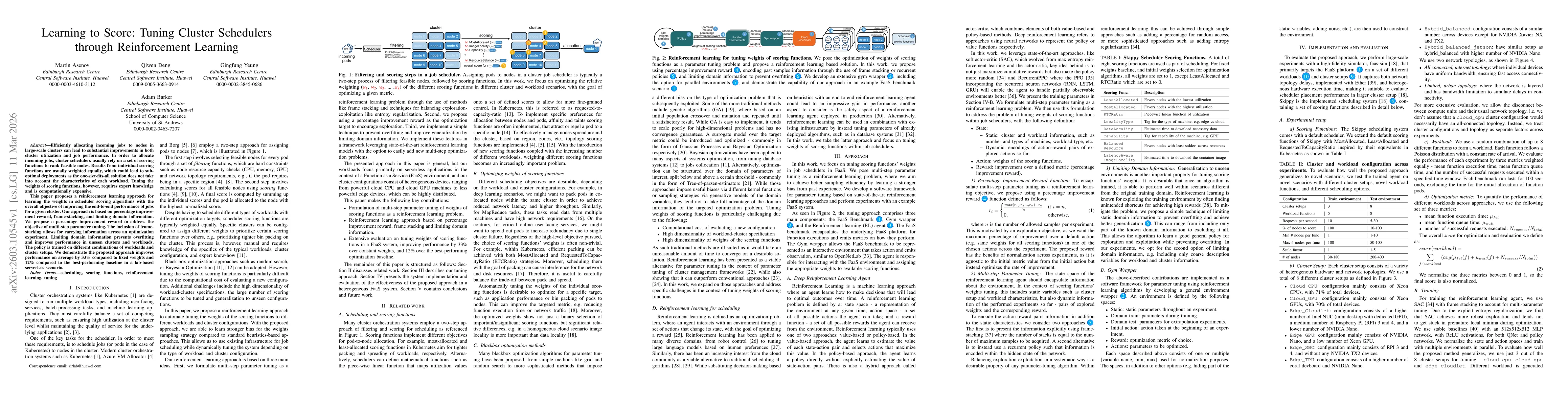 Thumbnail for Learning to Score: Tuning Cluster Schedulers through Reinforcement Learning