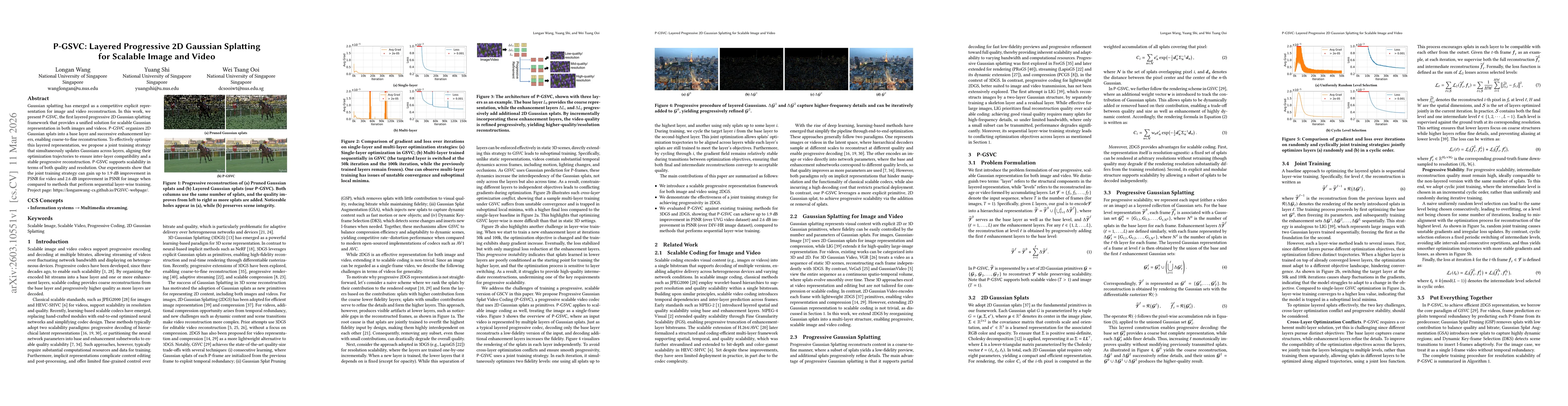 Thumbnail for P-GSVC: Layered Progressive 2D Gaussian Splatting for Scalable Image and Video