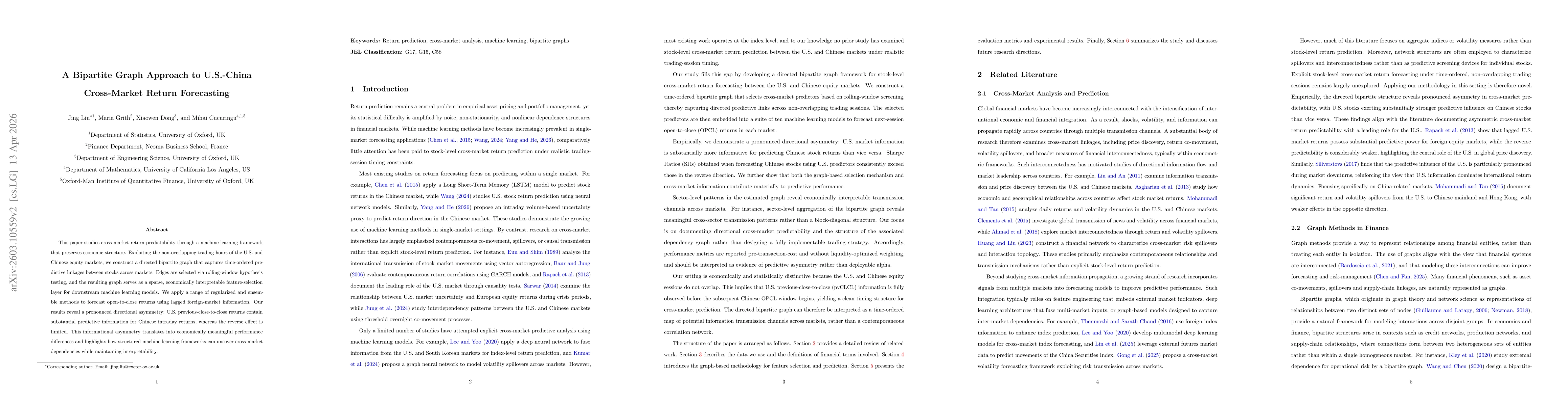 Thumbnail for A Bipartite Graph Approach to U.S.-China Cross-Market Return Forecasting