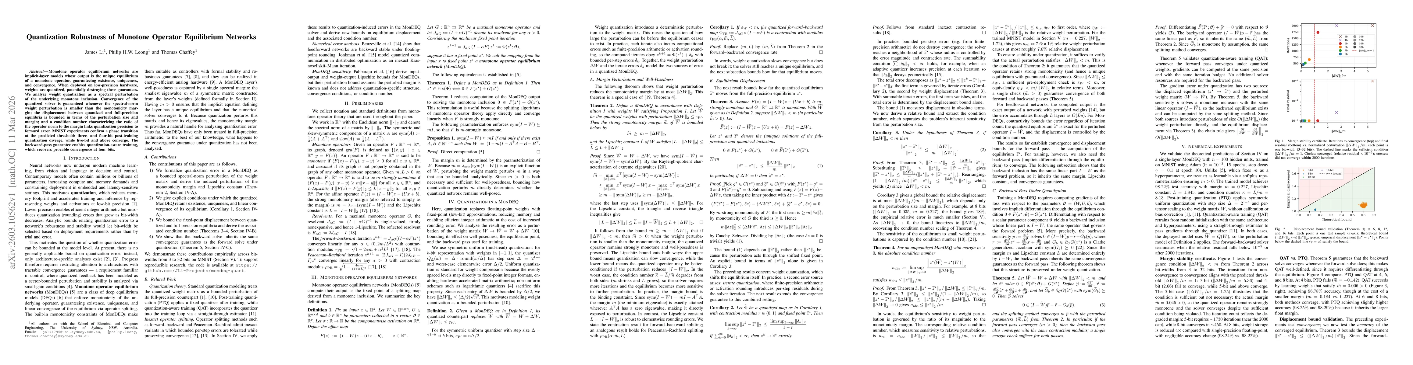 Thumbnail for Quantization Robustness of Monotone Operator Equilibrium Networks