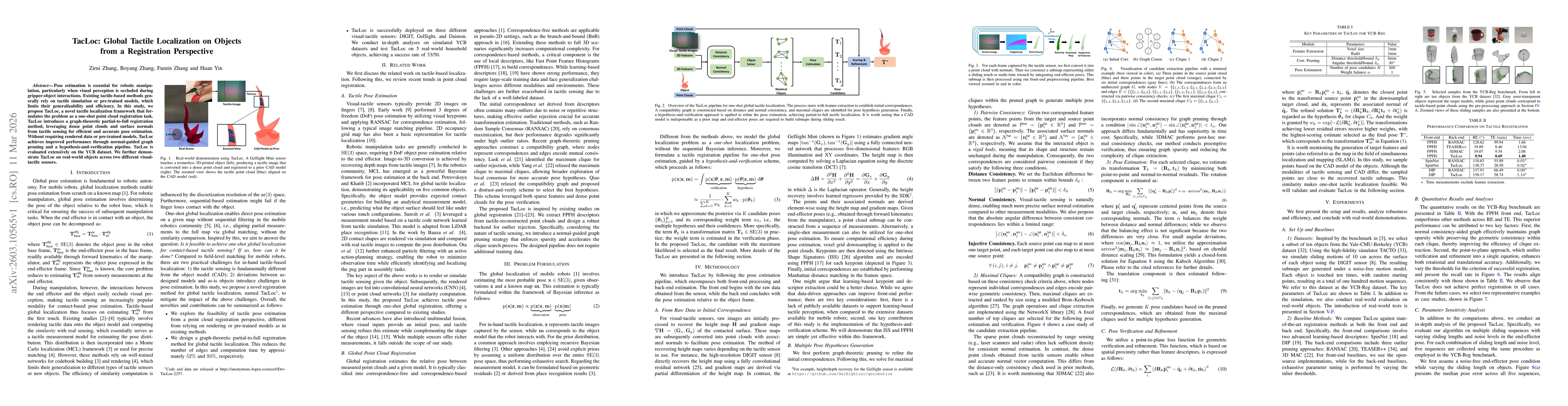 Thumbnail for TacLoc: Global Tactile Localization on Objects from a Registration Perspective