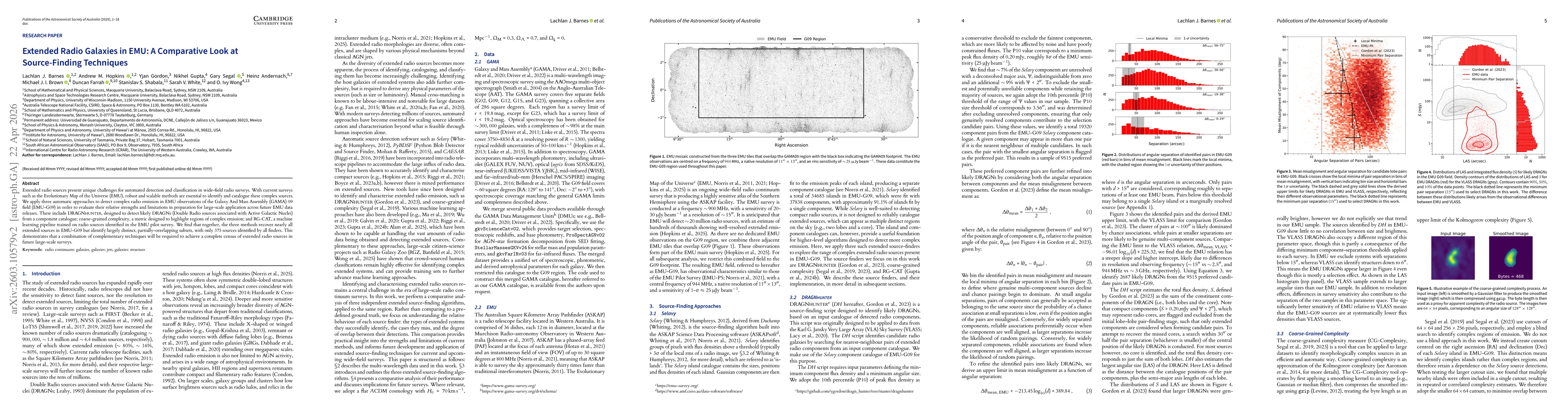 Thumbnail for Extended Radio Galaxies in EMU: A Comparative Look at Source-Finding Techniques