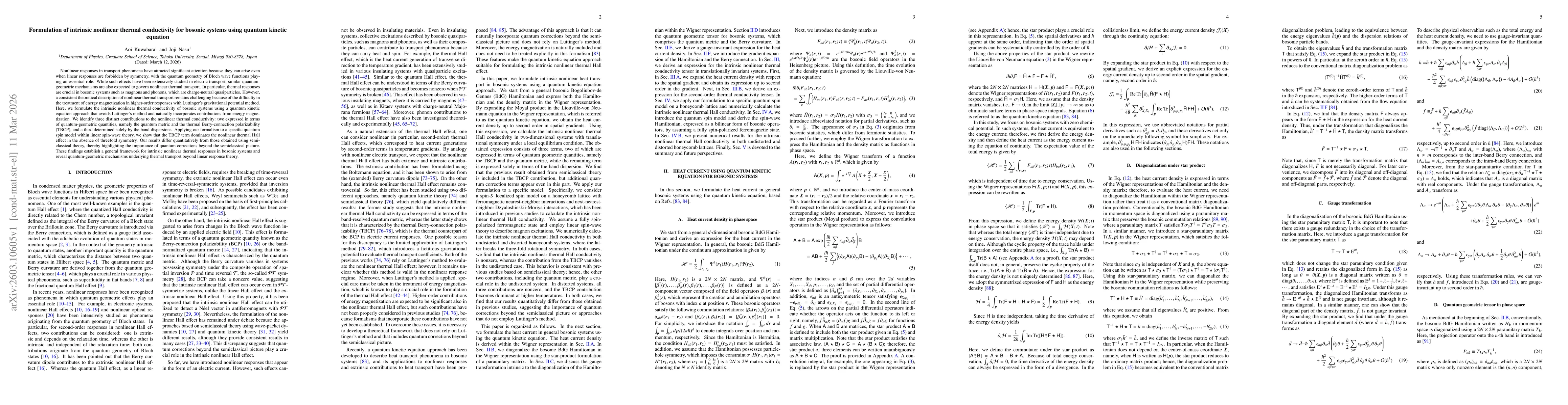 Thumbnail for Formulation of intrinsic nonlinear thermal conductivity for bosonic systems using quantum kinetic equation
