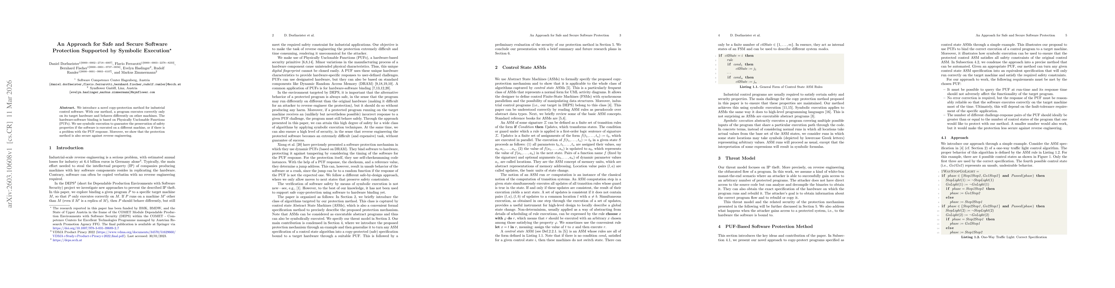 Thumbnail for An Approach for Safe and Secure Software Protection Supported by Symbolic Execution