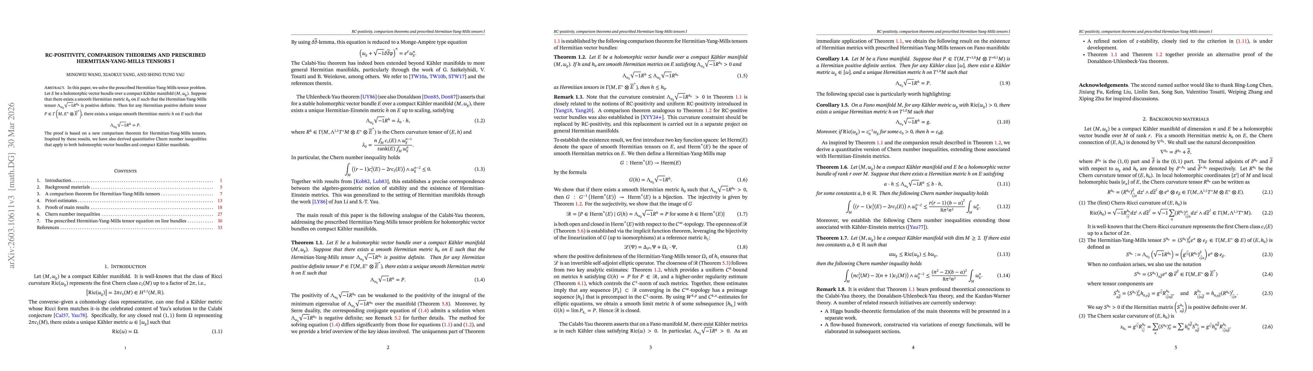 Thumbnail for RC-positivity, comparison theorems and prescribed Hermitian-Yang-Mills tensors I