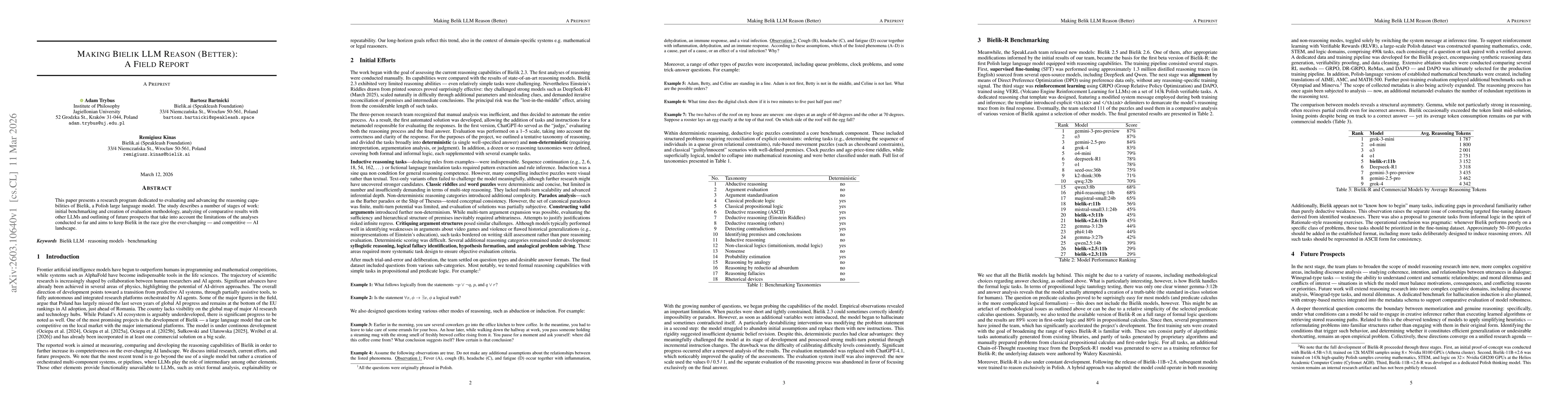Thumbnail for Making Bielik LLM Reason (Better): A Field Report