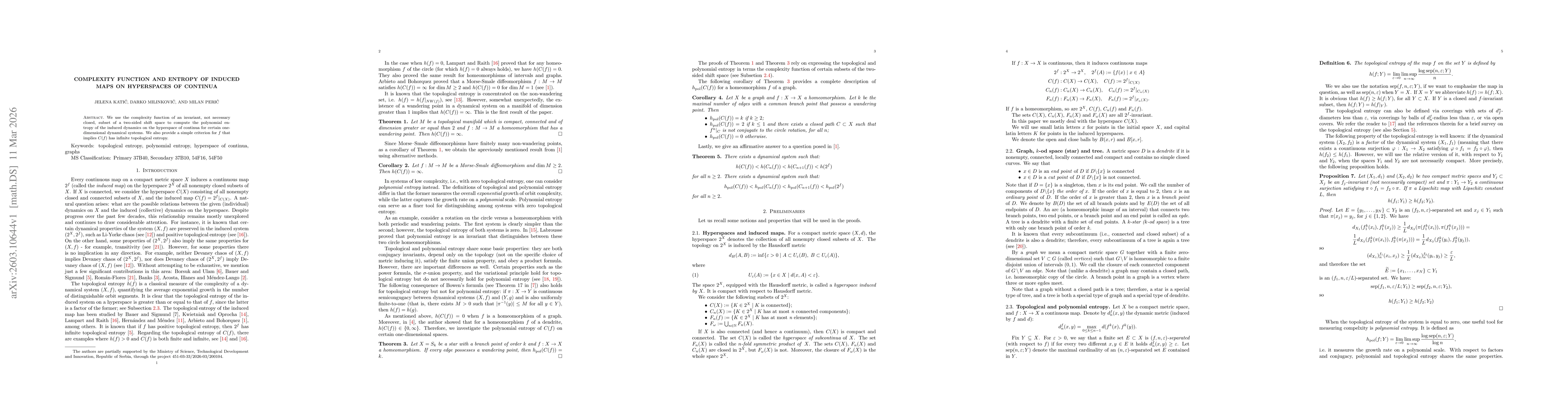 Thumbnail for Complexity function and entropy of induced maps on hyperspaces of continua