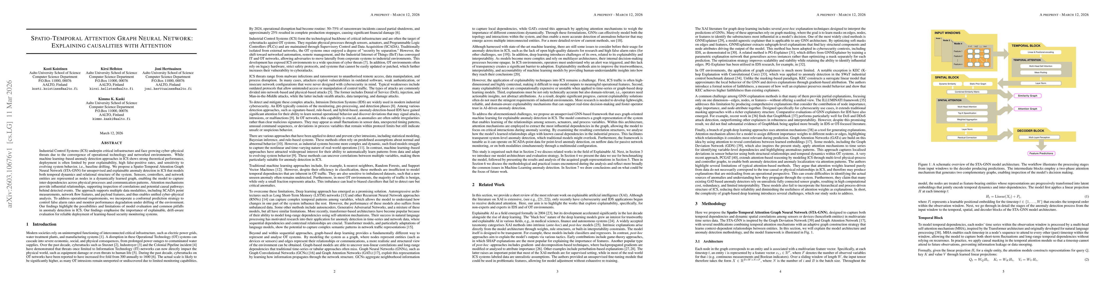 Thumbnail for Spatio-Temporal Attention Graph Neural Network: Explaining Causalities With Attention