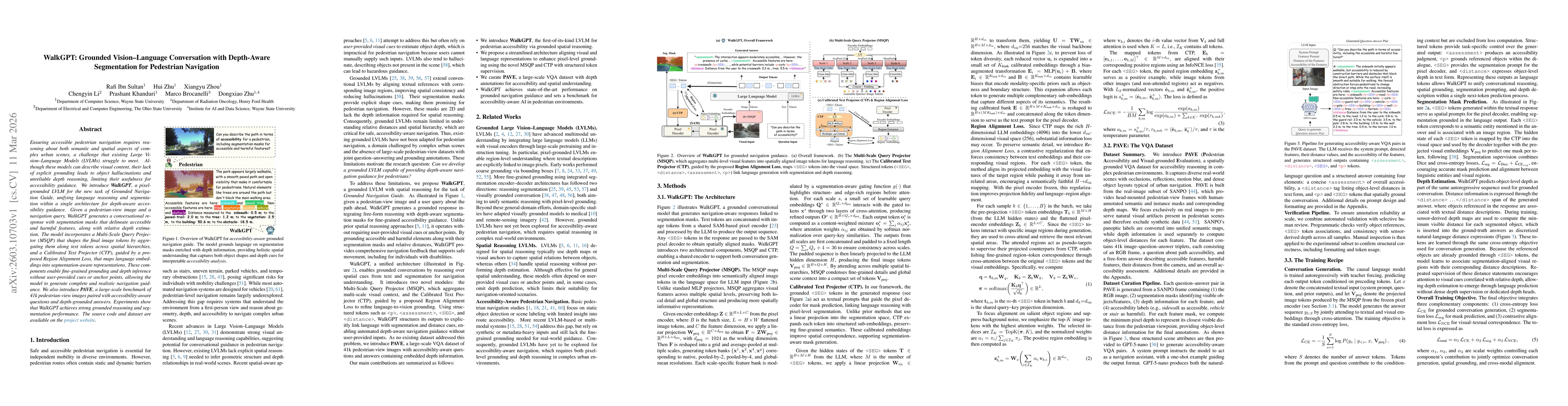 Thumbnail for WalkGPT: Grounded Vision-Language Conversation with Depth-Aware Segmentation for Pedestrian Navigation