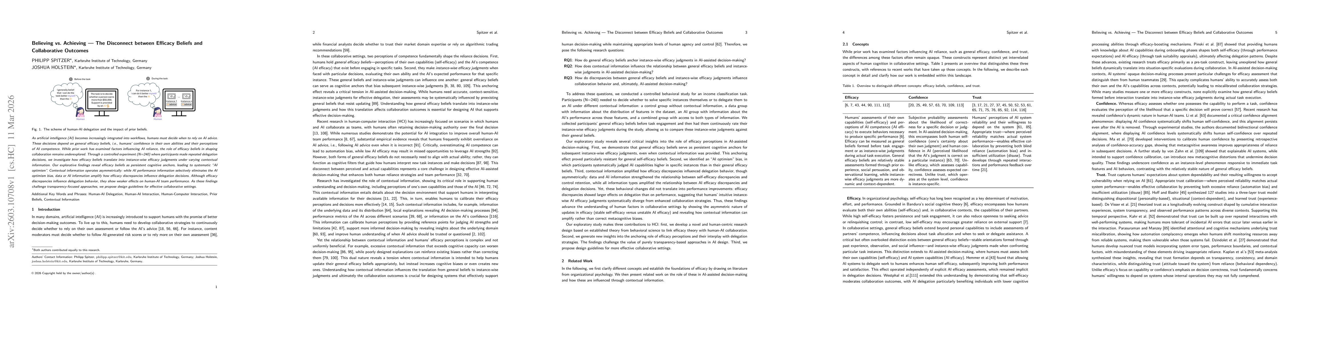 Thumbnail for Believing vs. Achieving -- The Disconnect between Efficacy Beliefs and Collaborative Outcomes