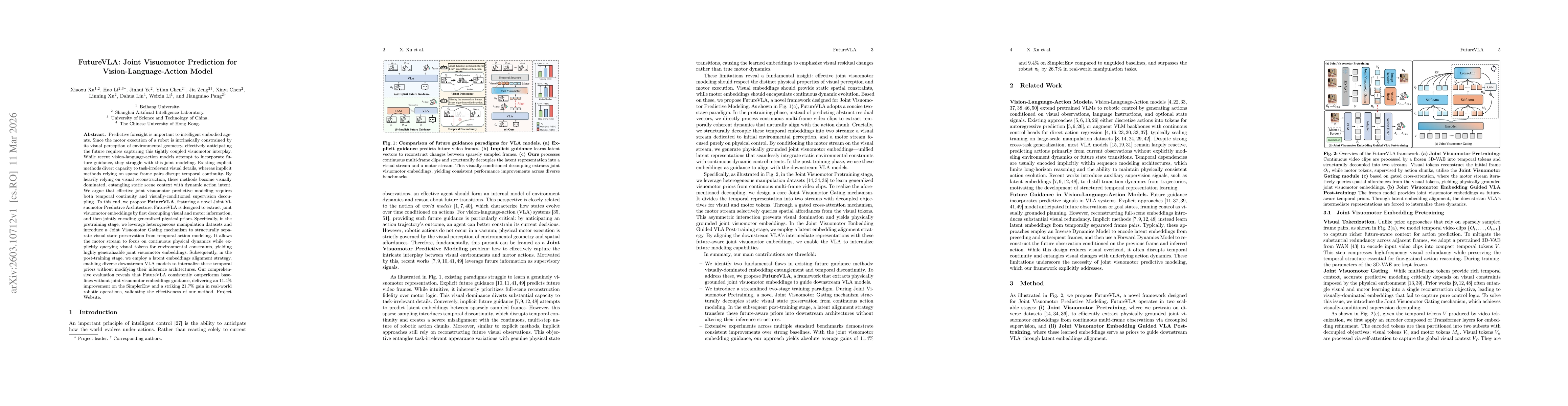 Thumbnail for FutureVLA: Joint Visuomotor Prediction for Vision-Language-Action Model