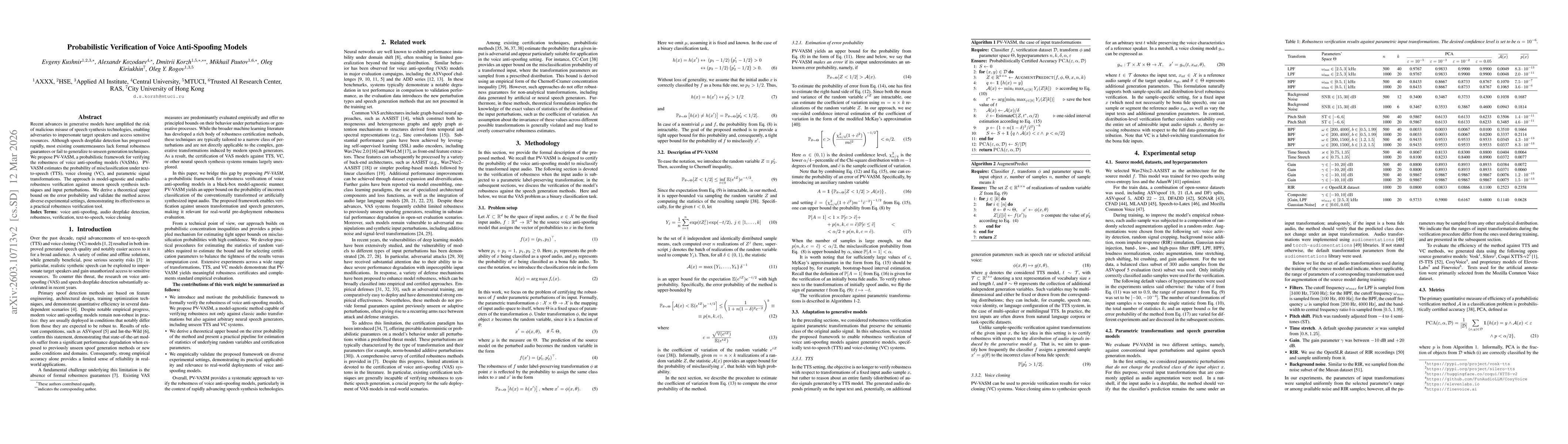 Thumbnail for Probabilistic Verification of Voice Anti-Spoofing Models