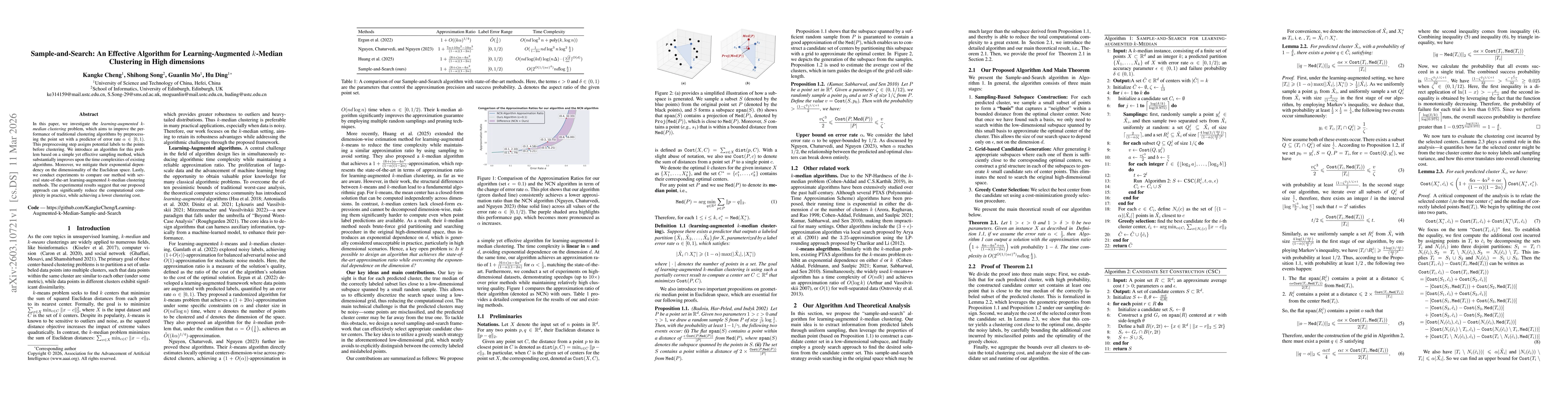 Thumbnail for Sample-and-Search: An Effective Algorithm for Learning-Augmented k-Median Clustering in High dimensions