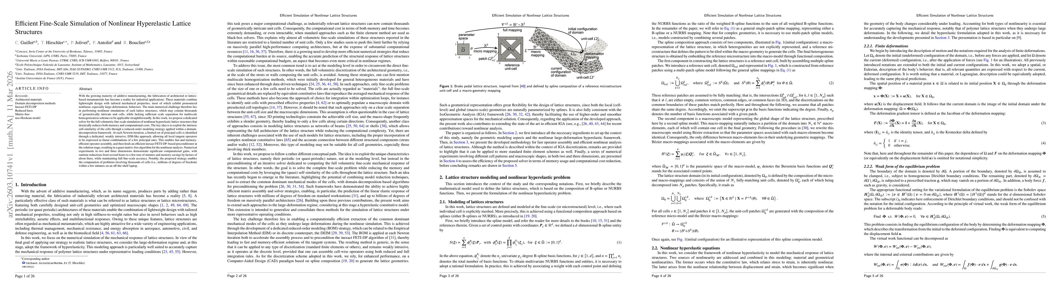 Thumbnail for Efficient Fine-Scale Simulation of Nonlinear Hyperelastic Lattice Structures