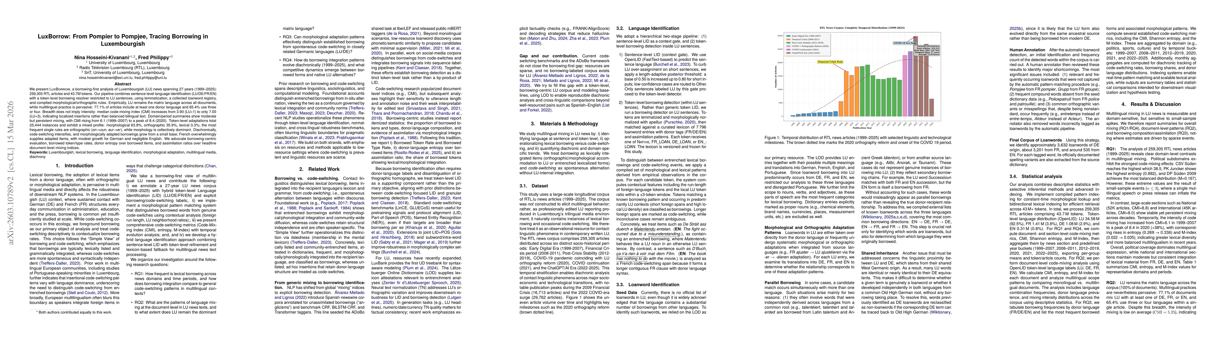 Thumbnail for LuxBorrow: From Pompier to Pompjee, Tracing Borrowing in Luxembourgish