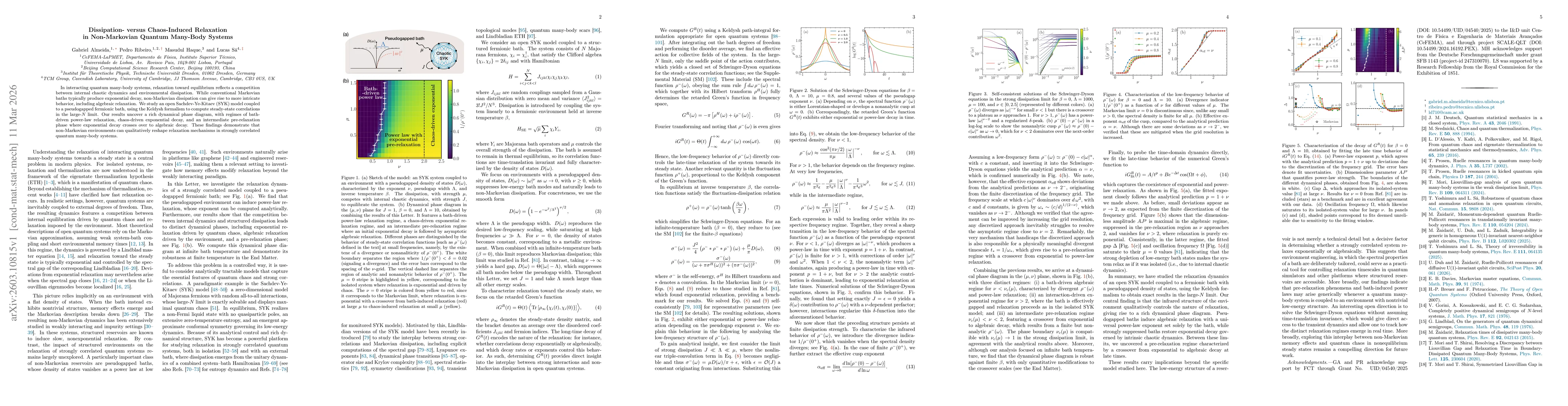 Thumbnail for Dissipation- versus Chaos-Induced Relaxation in Non-Markovian Quantum Many-Body Systems