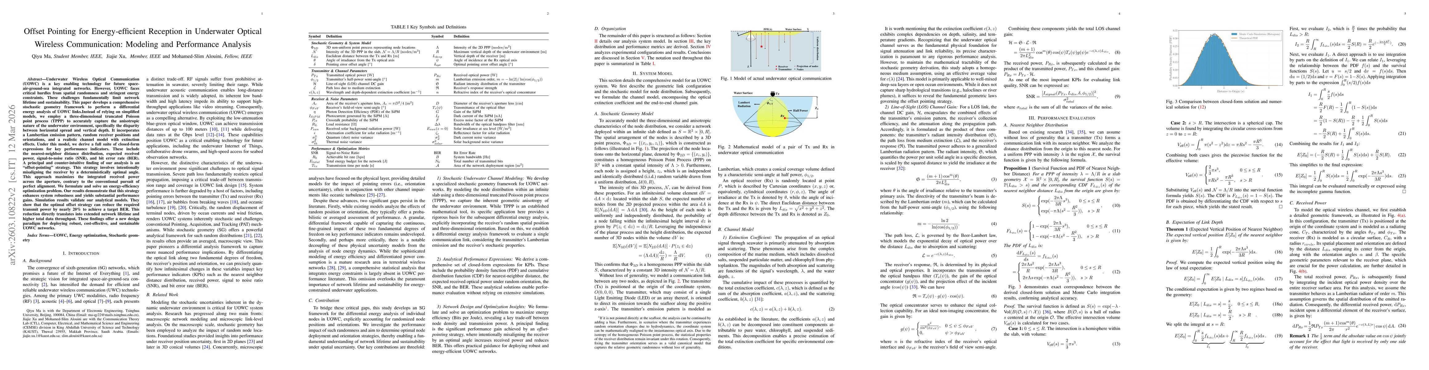 Thumbnail for Offset Pointing for Energy-efficient Reception in Underwater Optical Wireless Communication: Modeling and Performance Analysis