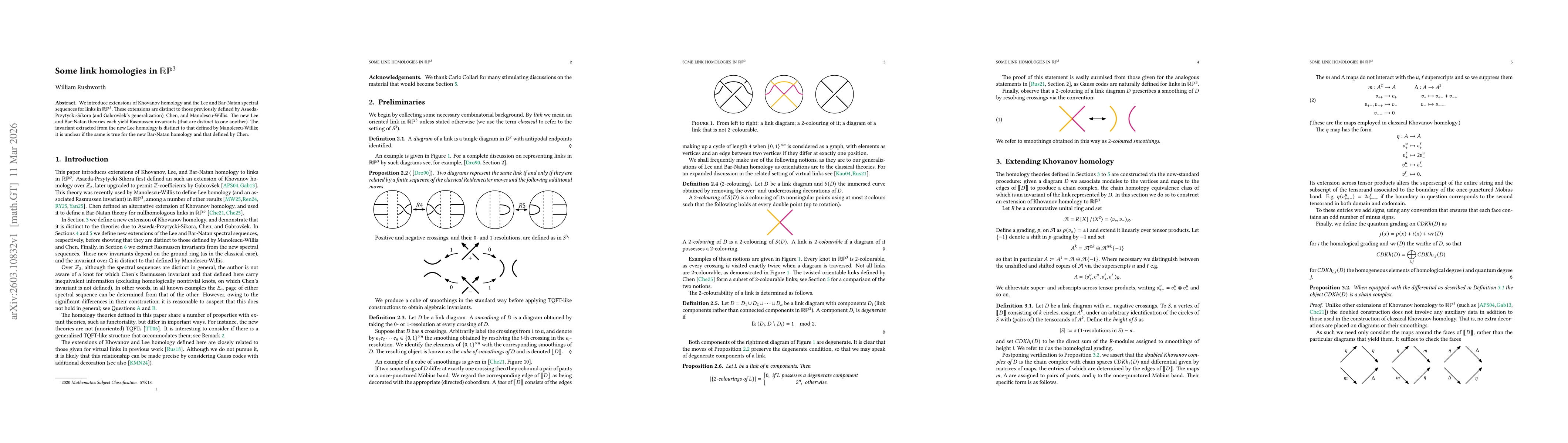 Thumbnail for Some link homologies in $ \mathbb{RP}^3 $