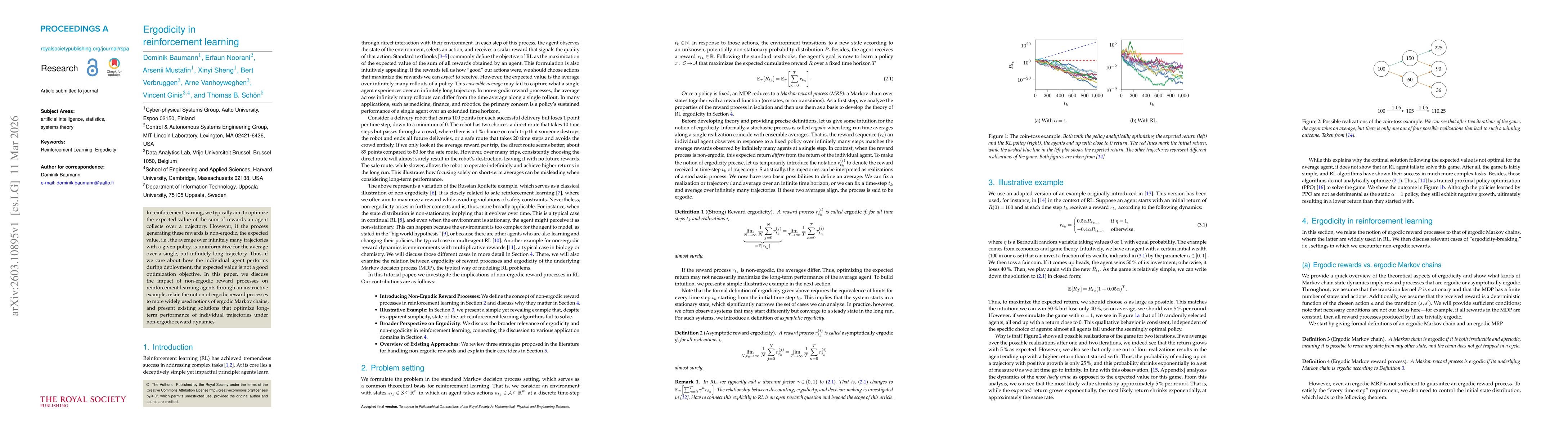 Thumbnail for Ergodicity in reinforcement learning