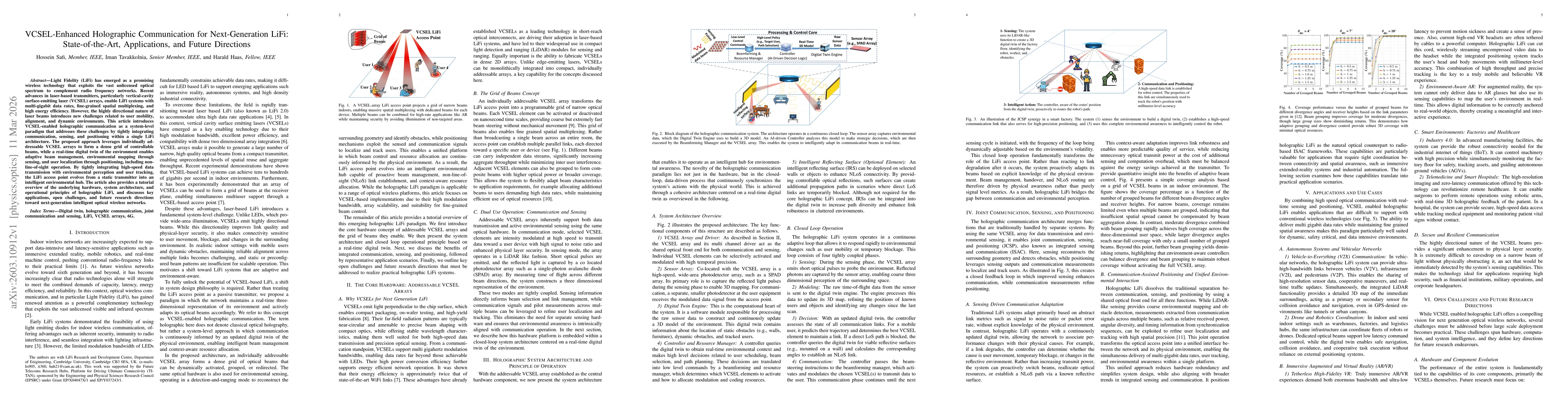 Thumbnail for VCSEL-Enhanced Holographic Communication for Next-Generation LiFi: State-of-the-Art, Applications, and Future Directions