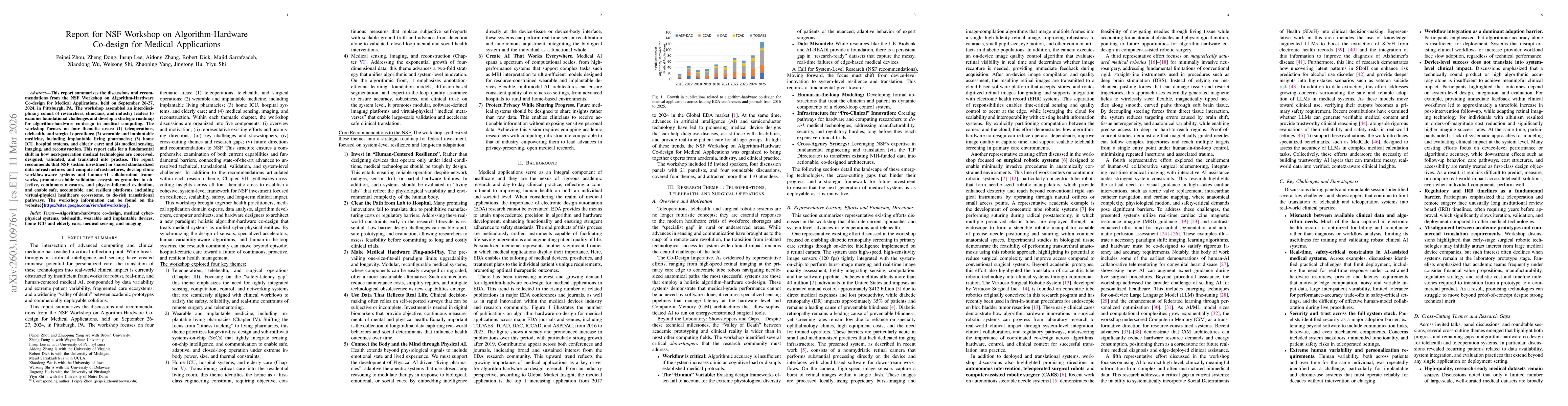 Thumbnail for Report for NSF Workshop on Algorithm-Hardware Co-design for Medical Applications