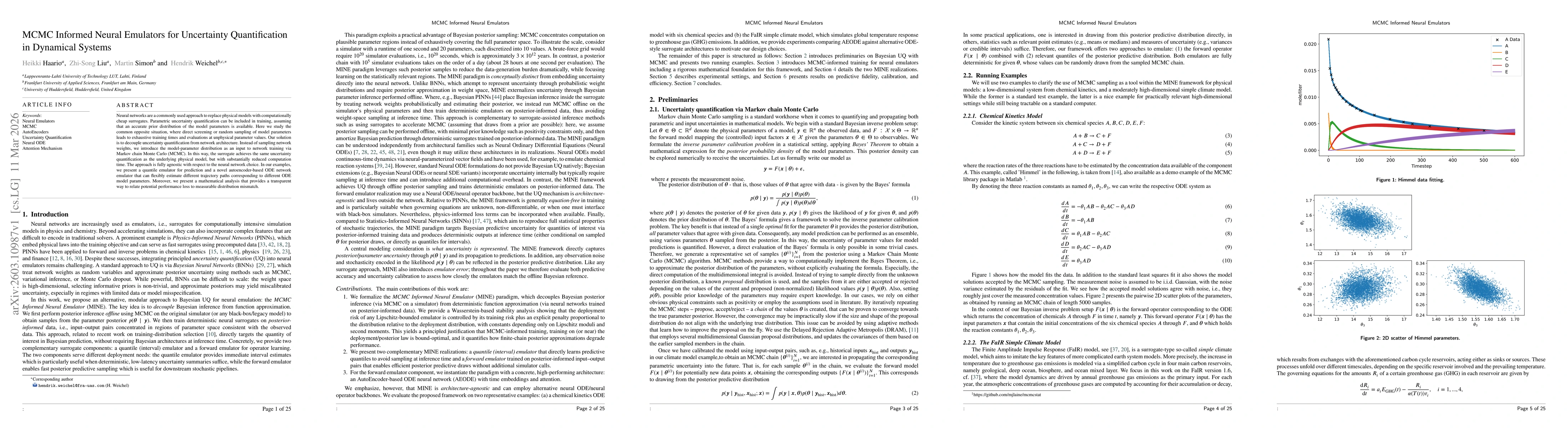 Thumbnail for MCMC Informed Neural Emulators for Uncertainty Quantification in Dynamical Systems
