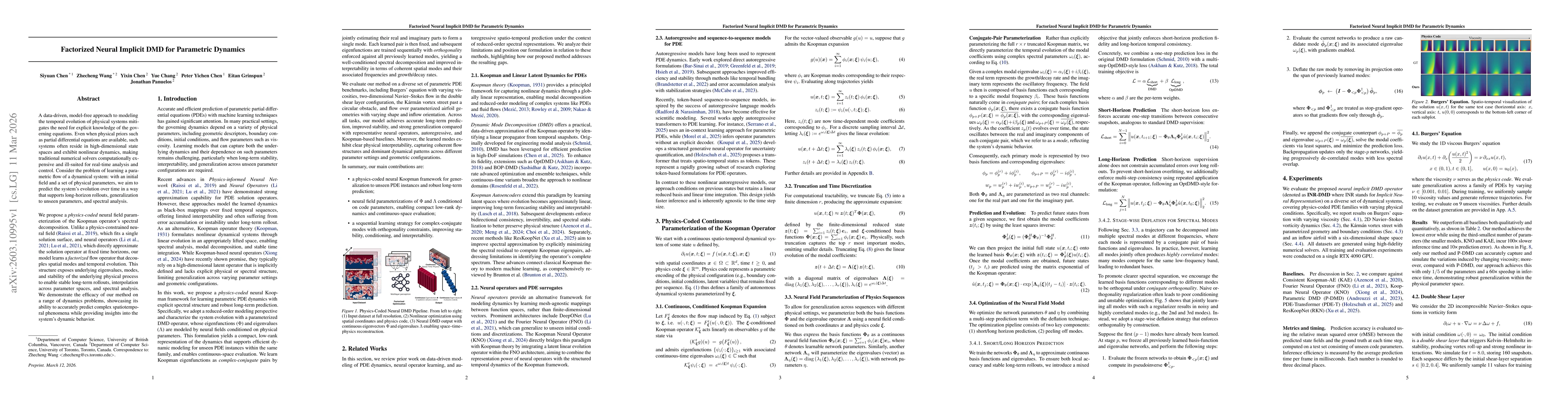 Thumbnail for Factorized Neural Implicit DMD for Parametric Dynamics