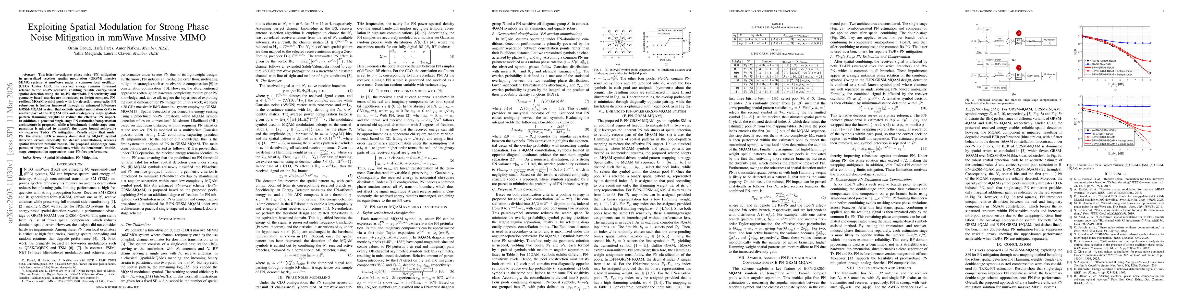 Thumbnail for Exploiting Spatial Modulation for Strong PhaseNoise Mitigation in mmWave Massive MIMO