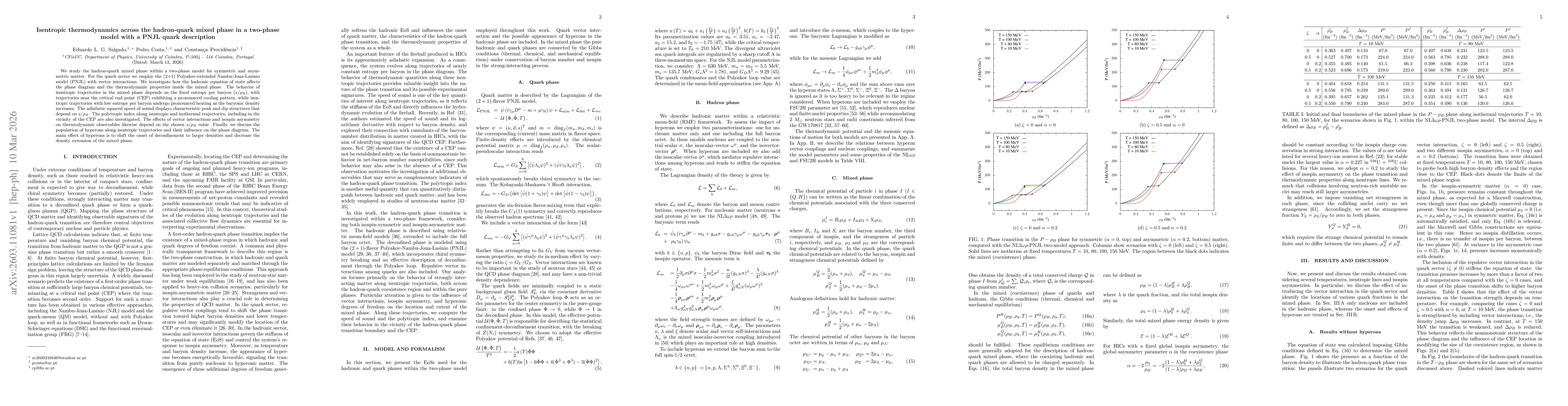 Thumbnail for Isentropic thermodynamics across the hadron-quark mixed phase in a two-phase model with a PNJL quark description