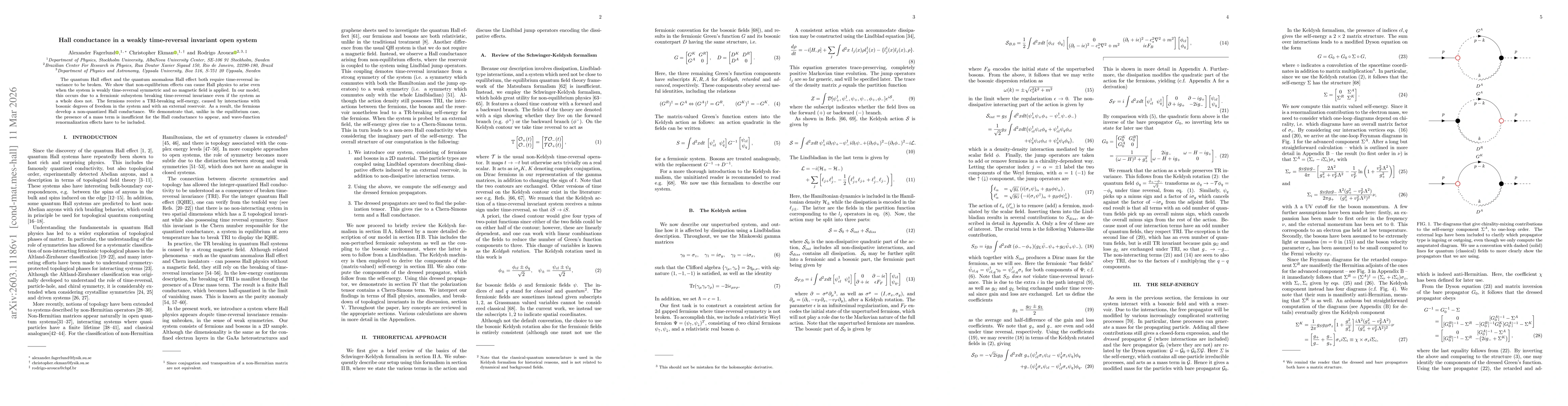 Thumbnail for Hall conductance in a weakly time-reversal invariant open system