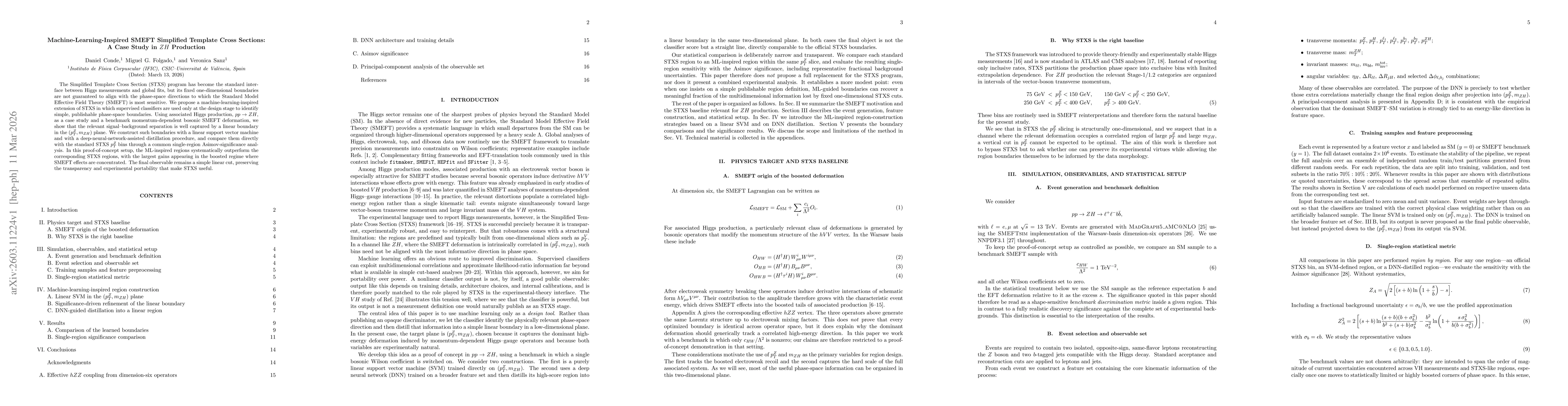 Thumbnail for Machine-Learning-Inspired SMEFT Simplified Template Cross Sections: A Case Study in ZH Production