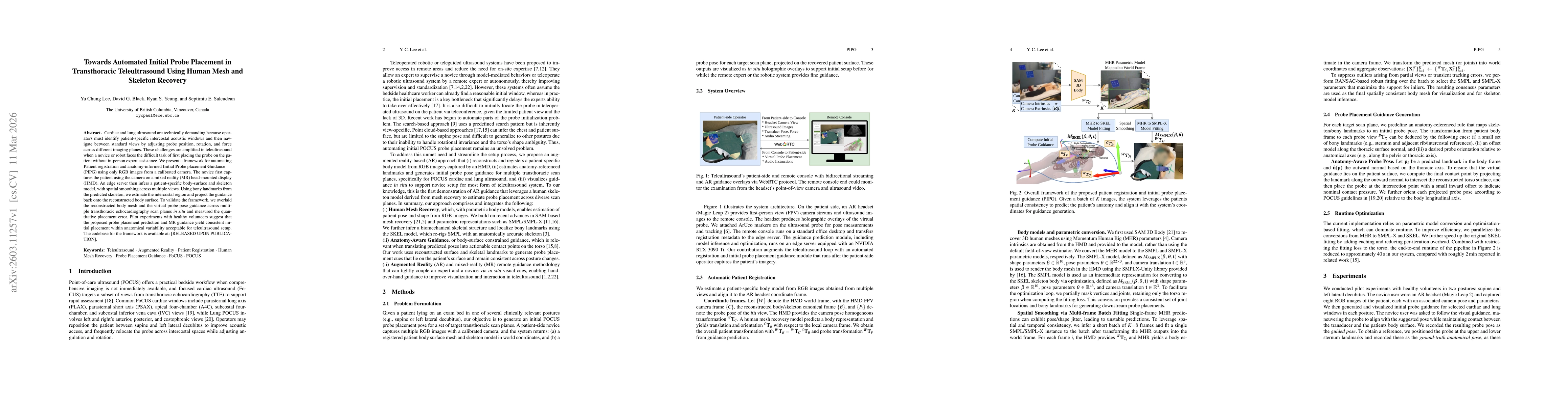 Thumbnail for Towards Automated Initial Probe Placement in Transthoracic Teleultrasound Using Human Mesh and Skeleton Recovery