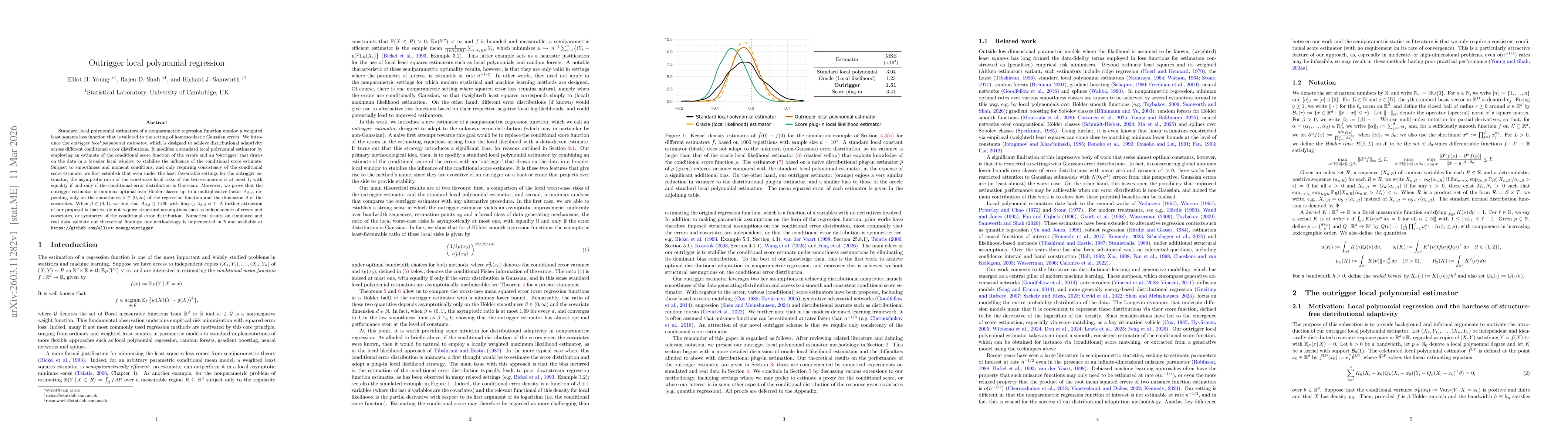 Thumbnail for Outrigger local polynomial regression