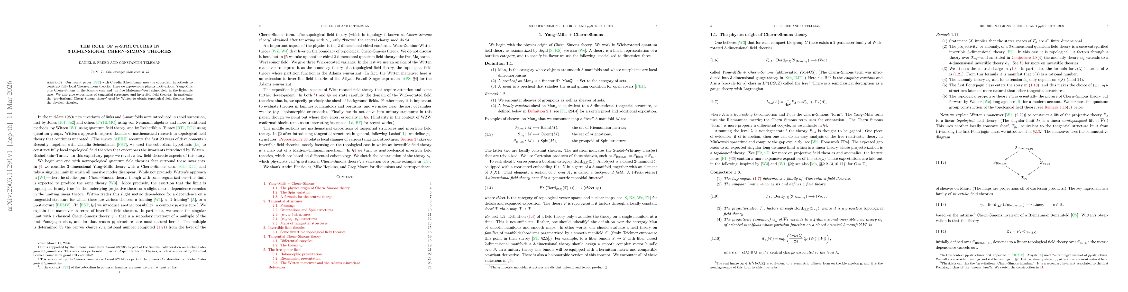 Thumbnail for The role of p_1-structures in 3-dimensional Chern-Simons theories