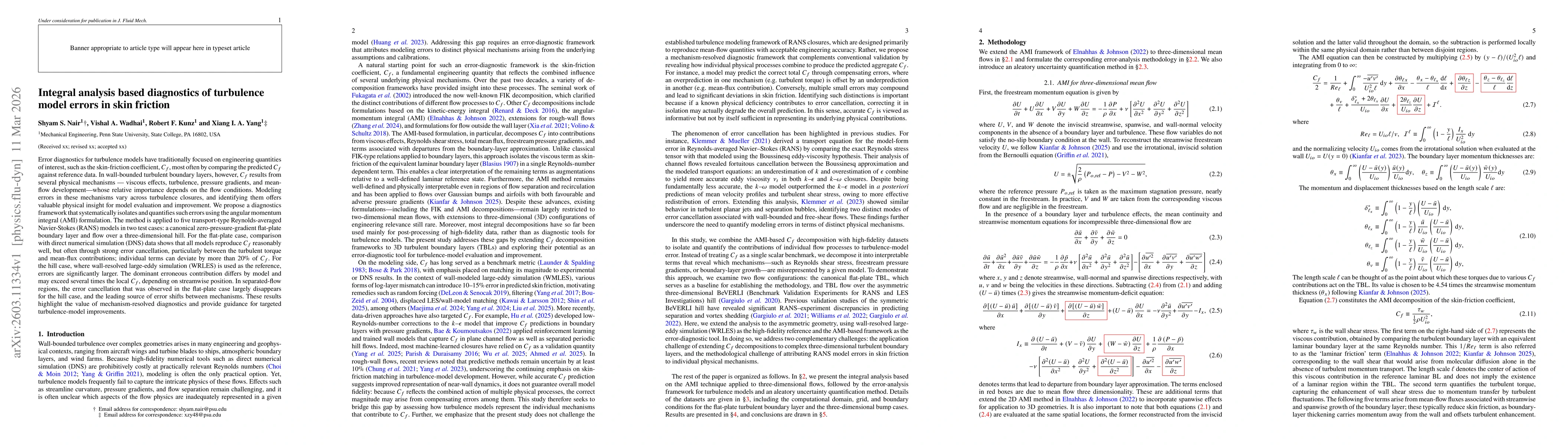 Thumbnail for Integral analysis based diagnostics of turbulence model errors in skin friction