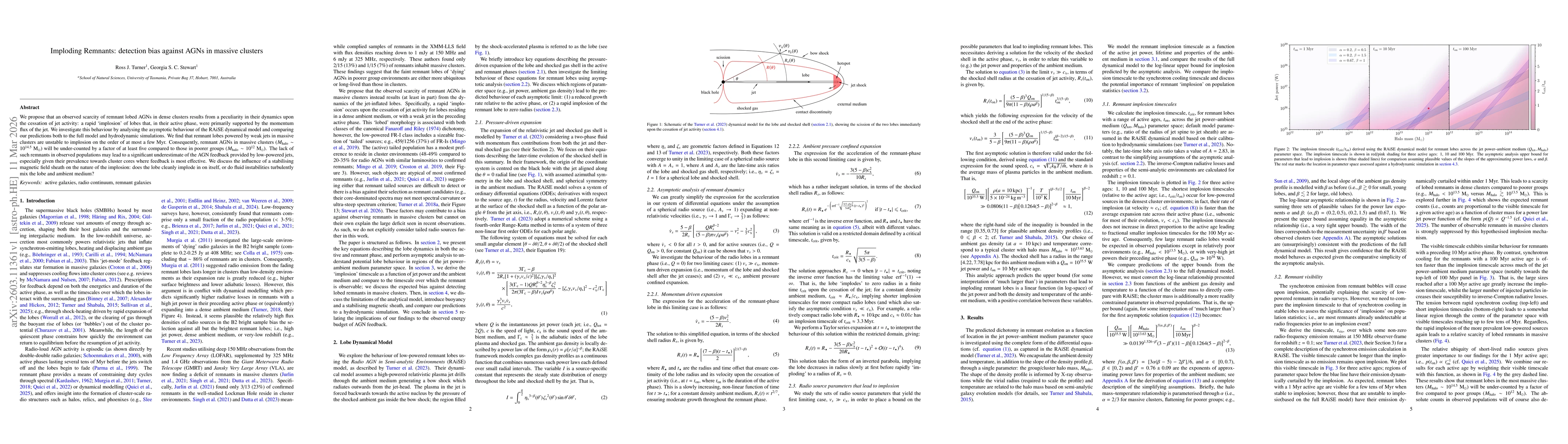 Thumbnail for Imploding Remnants: detection bias against AGNs in massive clusters