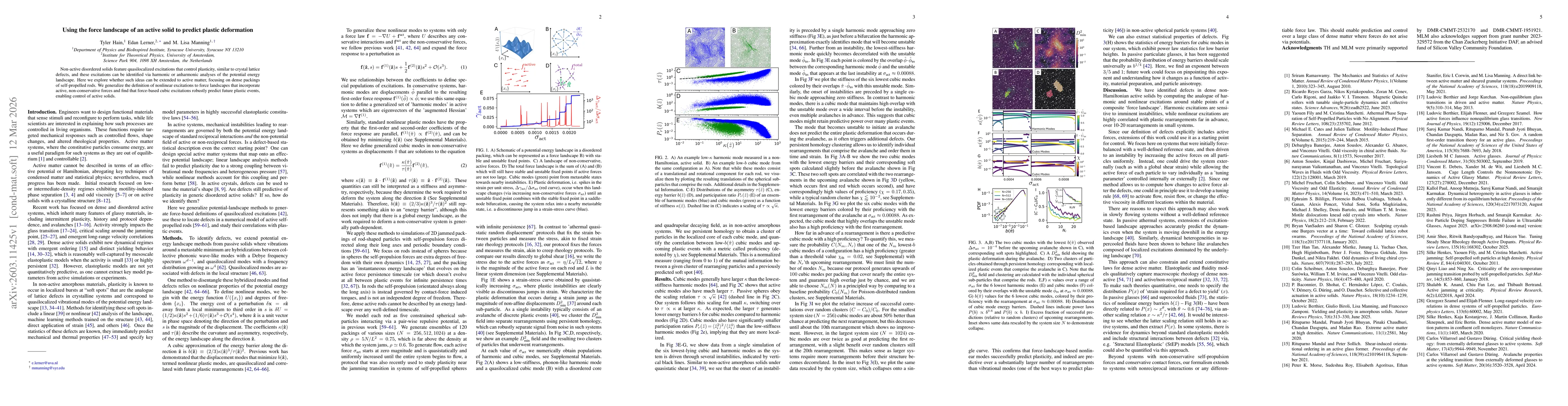 Thumbnail for Using the force landscape of an active solid to predict plastic deformation