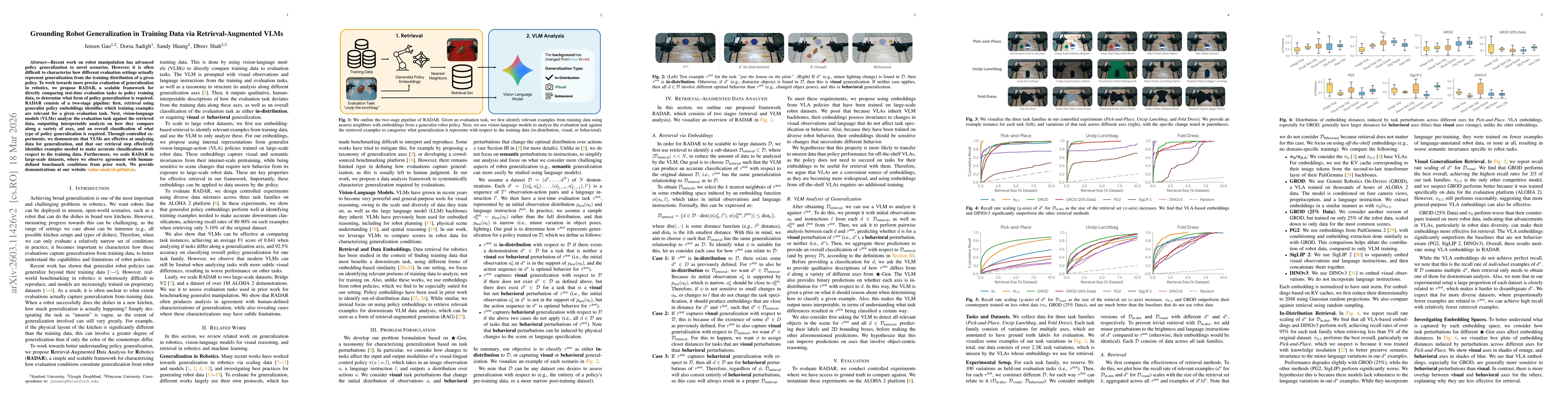 Thumbnail for Grounding Robot Generalization in Training Data via Retrieval-Augmented VLMs
