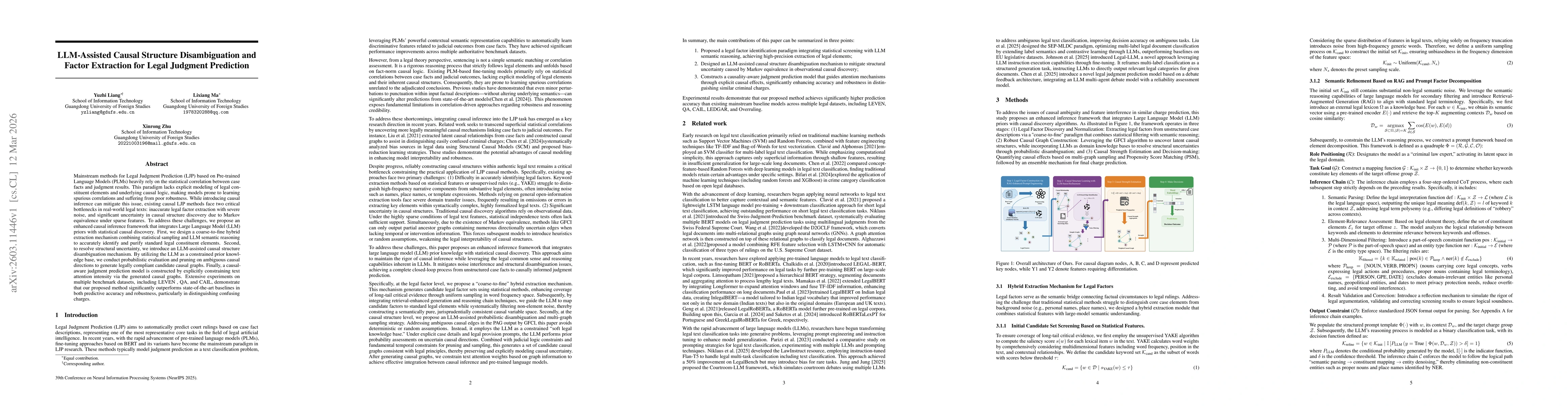 Thumbnail for LLM-Assisted Causal Structure Disambiguation and Factor Extraction for Legal Judgment Prediction