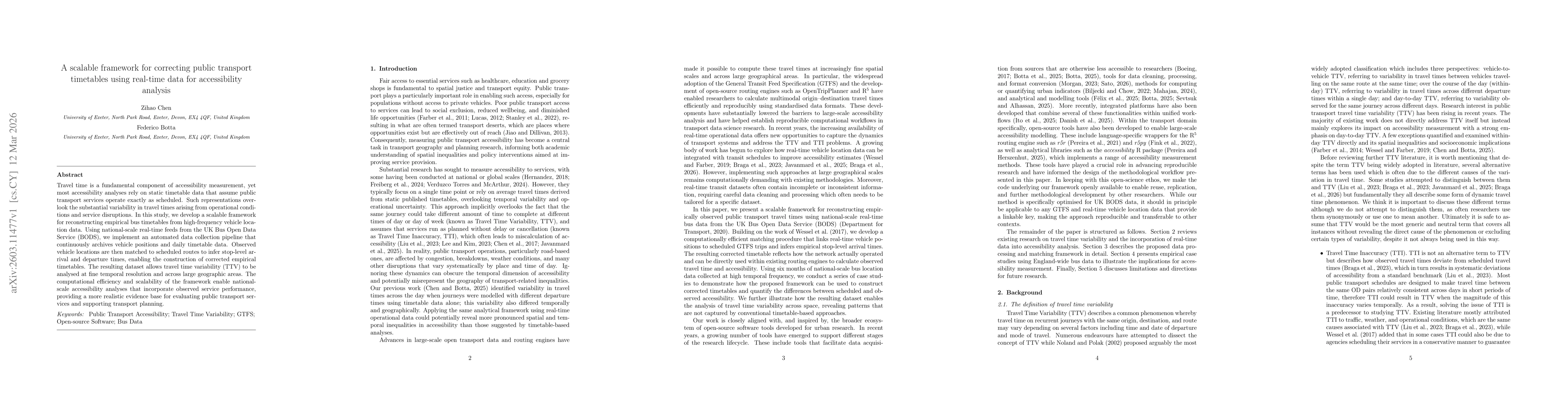 Thumbnail for A scalable framework for correcting public transport timetables using real-time data for accessibility analysis